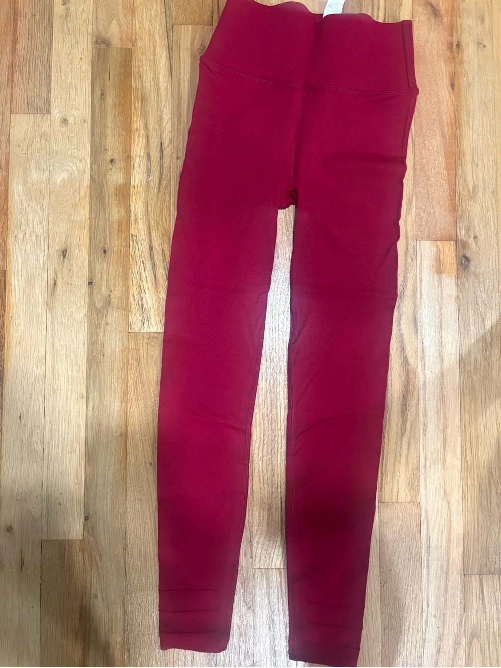 Fabletics High-Rise Burgundy Red Leggings
